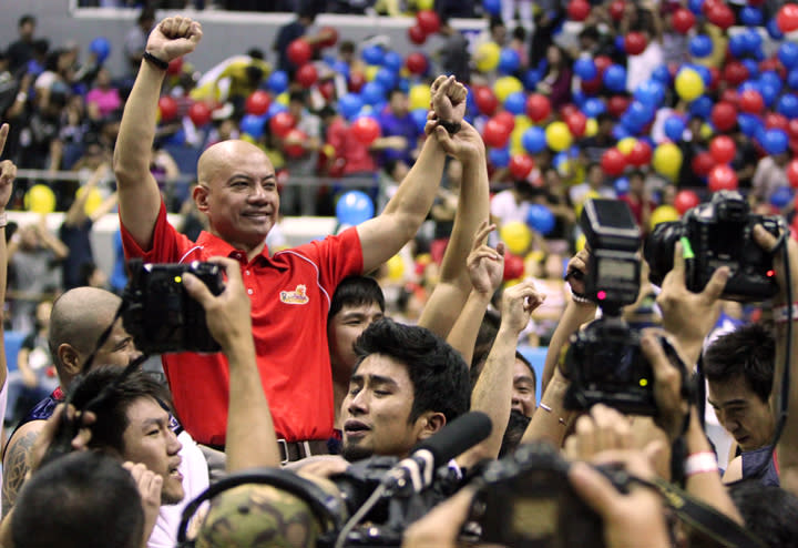 The victory ride continues. (PBA Images)