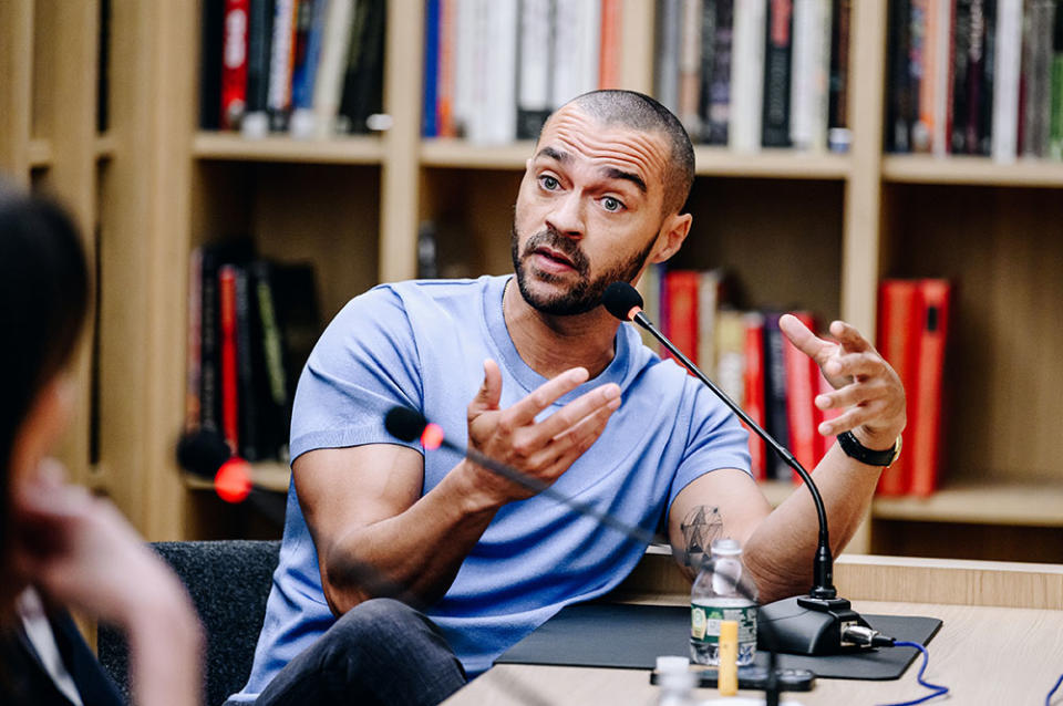 Jesse Williams at the THR Tony Nominees Roundtable. - Credit: Photographed by Nina Westervelt