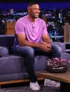 <p>Michael Strahan guest stars on <em>The Tonight Show Starring Jimmy Fallon</em> on Monday in N.Y.C.</p>