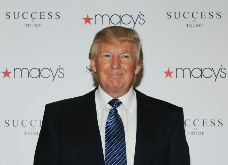 Donald Trump attends the "Success by Trump" fragrance launch at Macy's Herald Square on April 18, 2012 in New York City