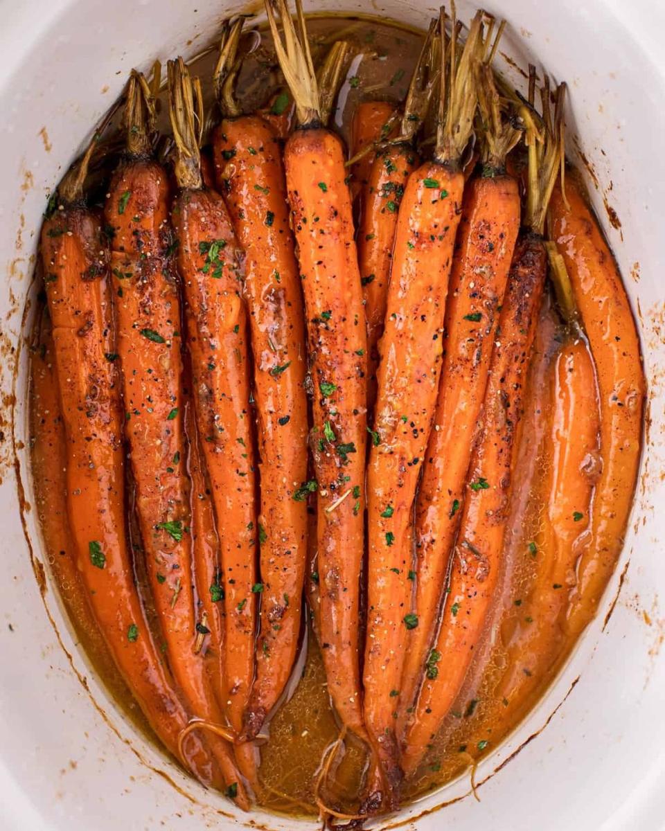 slow cooker glazed carrots