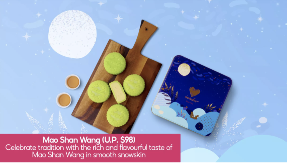 PHOTO: Lazada. [Emicakes] 4pc Large Mao Shan Wang Mooncake