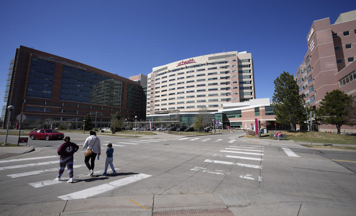 UCHealth University of Colorado Hospital in Aurora. (David Zalubowski / AP)