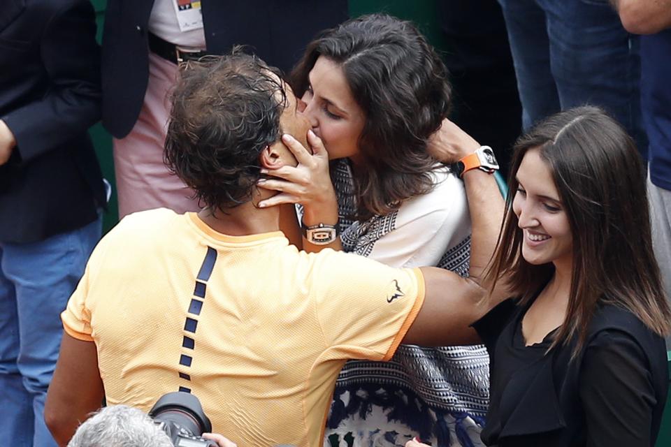 Rafael Nadal and Mery Perello in 2016, after Nadal won the Monte Carlo Masters (Getty Images)