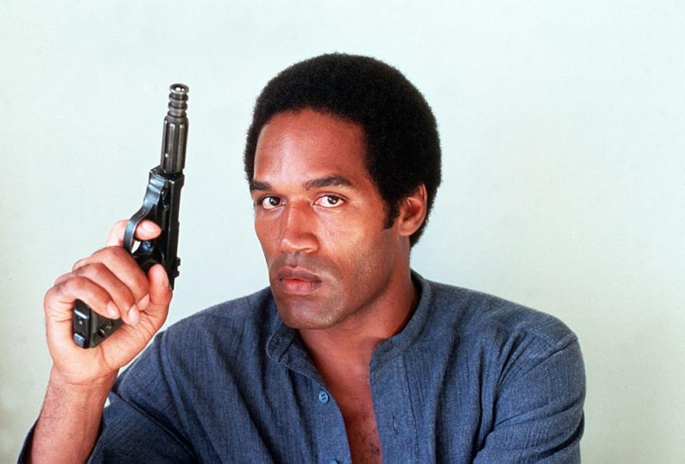OJ Simpson poses for a promotional photo for ‘Firepower’ in 1979 (ITV/Shutterstock)