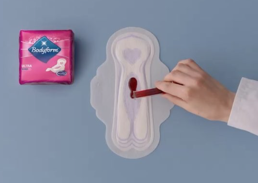 This period commercial actually shows real blood, and it’s about time