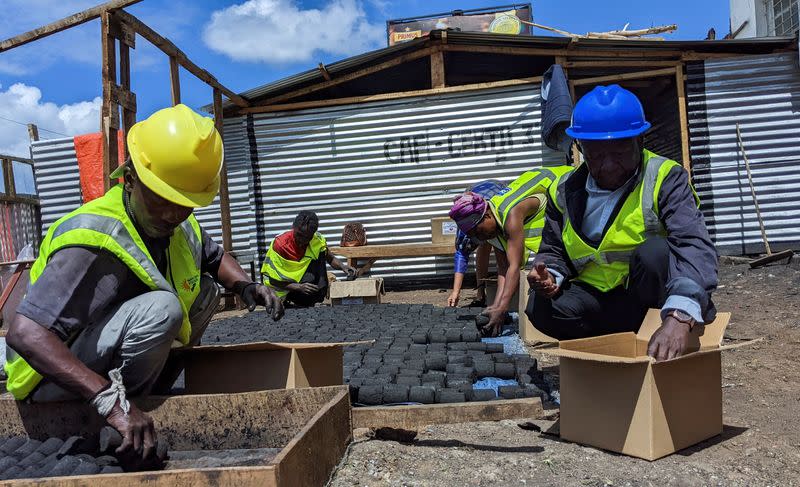 Retirees delay old age producing clean fuel pellets in Bukavu