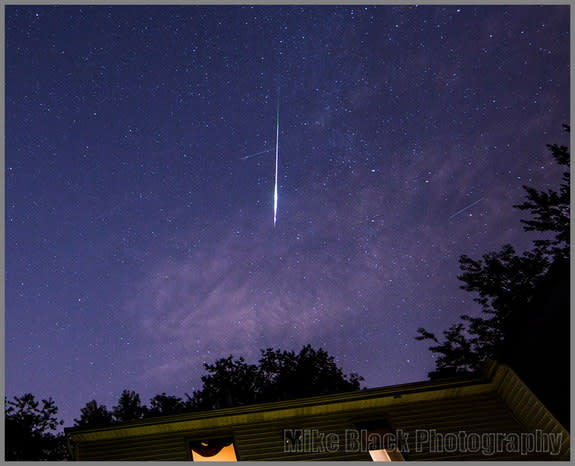 Astrophotographer Mike Black sent in a photo of Perseid meteors taken from Belmar, New Jersey, August 5-6, 2013.