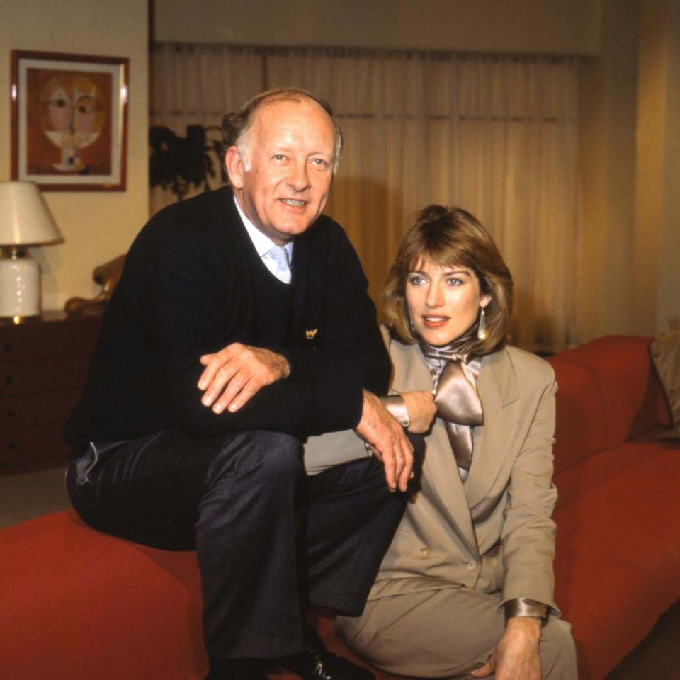 Frank Bough with his BBC Breakfast co-host Selina Scott, in 1982 - Avalon