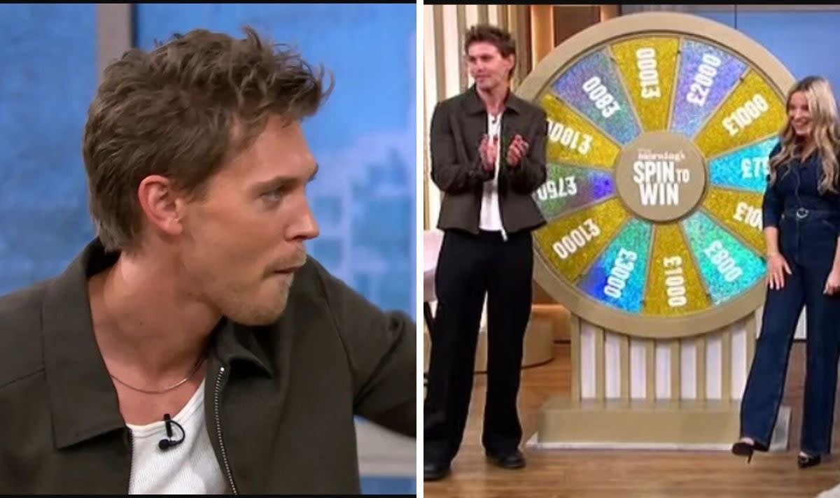 Austin Butler shocks This Morning viewers as he takes over Spin To Win (ITV)