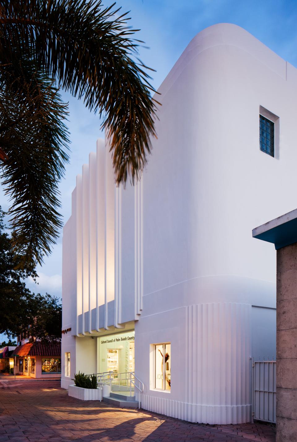 The Cultural Council for Palm Beach County  building on Lake Avenue in Lake Worth Beach.