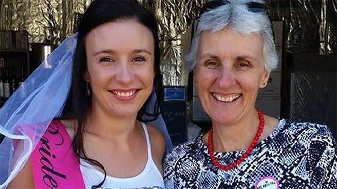 Stephanie Scott photographed with her mother Merrilyn. Photo: Supplied