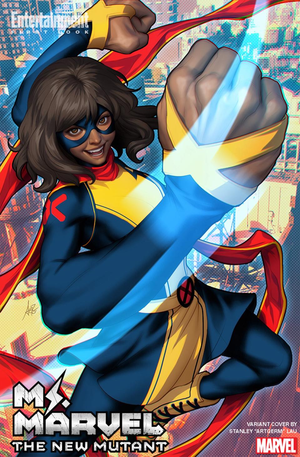 A variant cover for 'Ms. Marvel: The New Mutant' #1