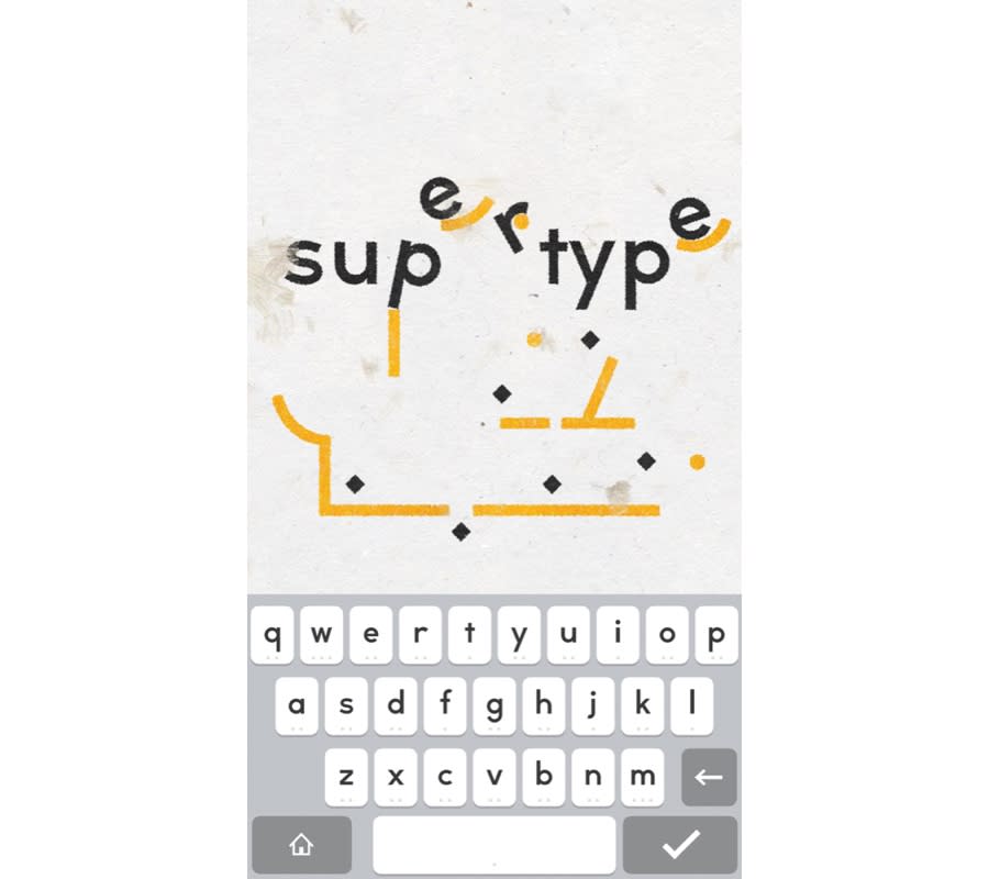 ‘supertype’ makes you use letters to solve intricate physics-based puzzles.