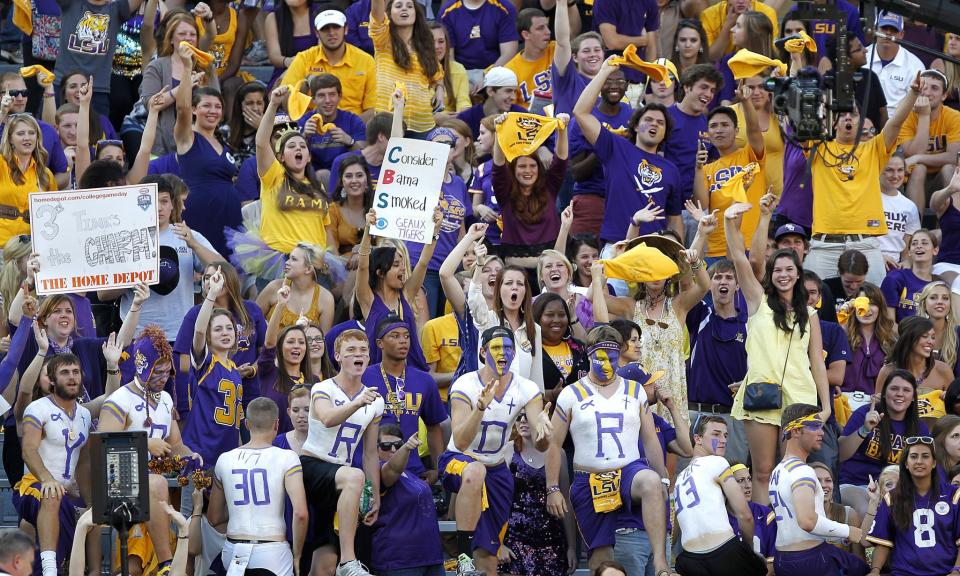 There is now an officially-licensed LSU beer for Tigers fans to enjoy. (AP Photo/Gerald Herbert)