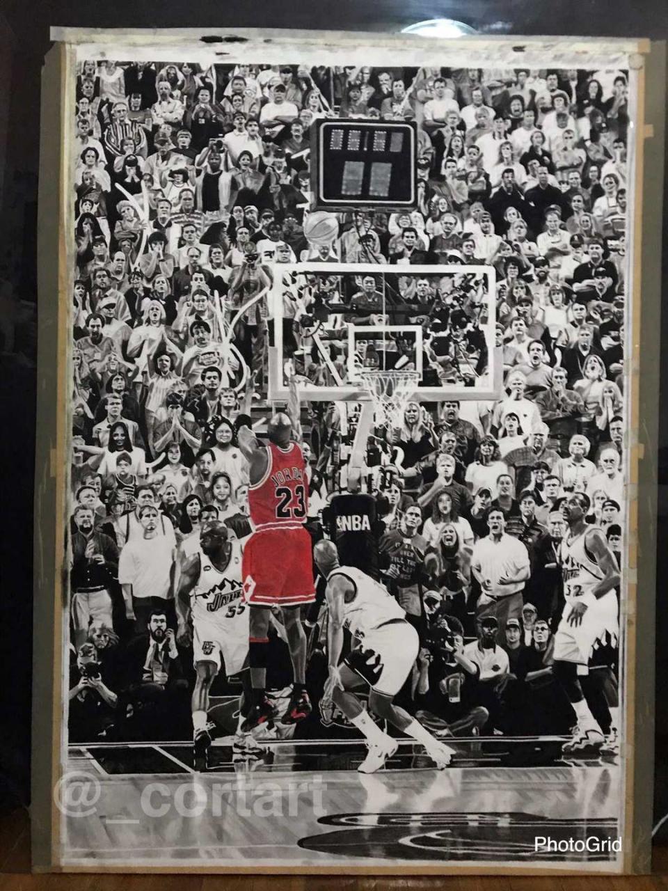 The Michael Jordan-inspired artwork of Christian Oliver Talampas. (Photo: Christian Oliver Talampas)