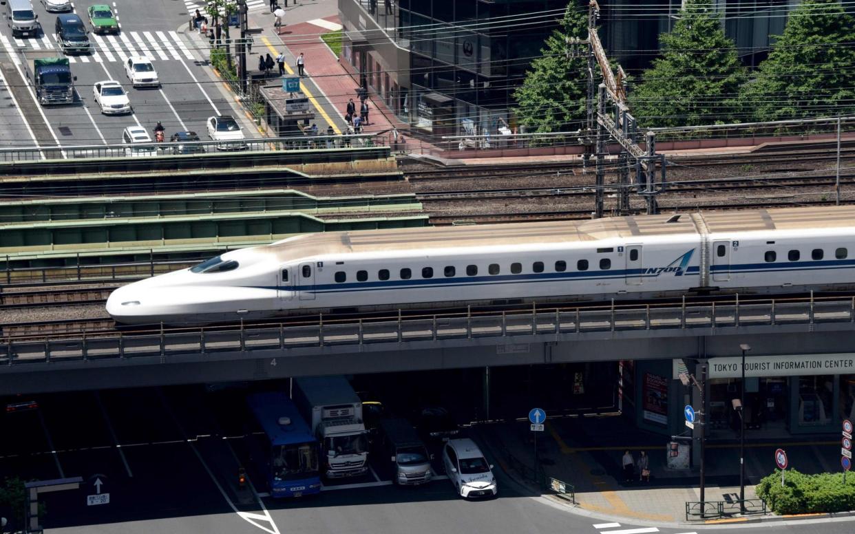 Some Japanese trains will blare animal sounds in order to prevent collisions with deer on the tracks - AFP