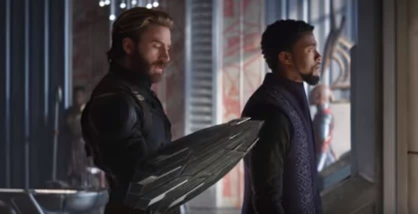 Captain America gets a new shield in Avengers: Infinity War