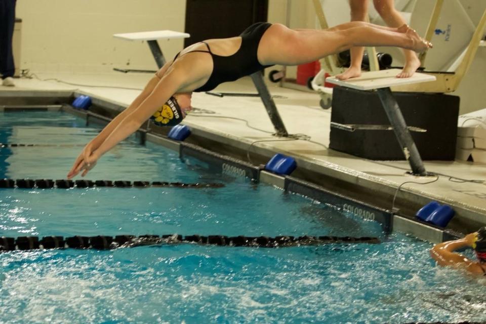 Honeoye Falls-Lima swimmer Natalie Gilbert.