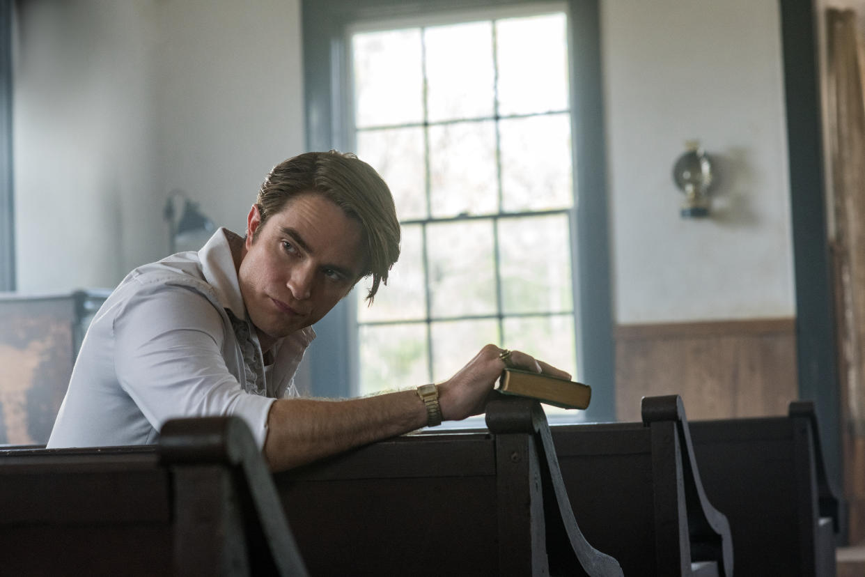 The Devil All The Time: Robert Pattinson as Preston Teagardin. (Glen Wilson/Netflix © 2020)