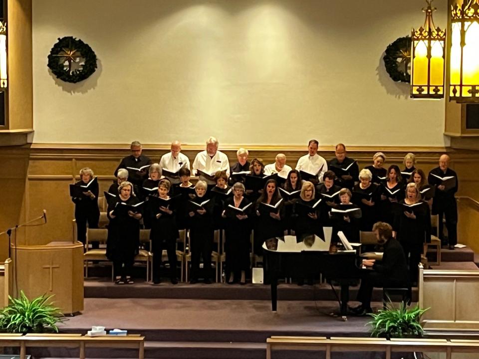 The combined choirs of Powell and Central United Methodist churches are presenting a pair of concerts this holiday season. The first was at Powell, and the second is this weekend at Central. Dec. 4, 2022