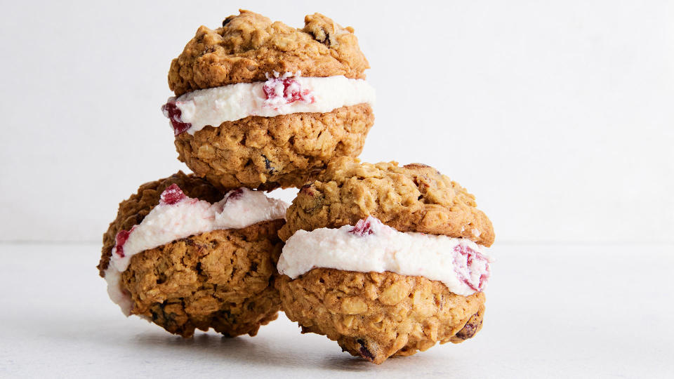 Oatmeal and Cranberry Whoopie Pies. / Credit: Ryan Liebe for The New York Times. Food Stylist: Barrett Washburne.
