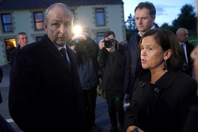 Micheal Martin and Mary Lou McDonald