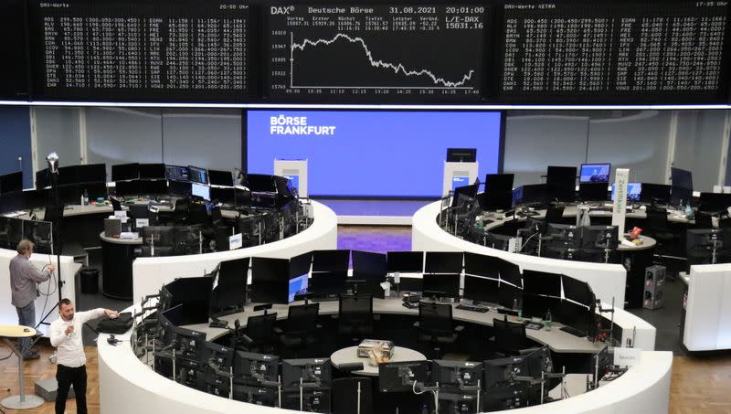 German share price index DAX graph is pictured at the stock exchange in Frankfurt