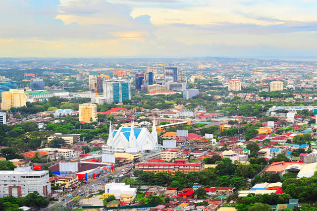 Metro Cebu at sunset