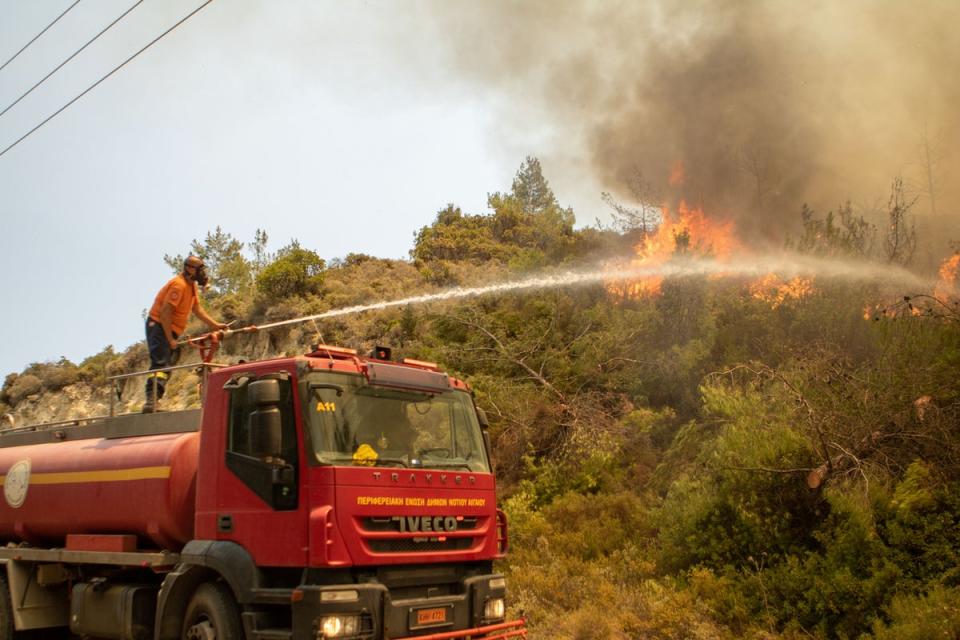 Rhodes declared a state of emergency on 20 July 2023 (Getty Images)