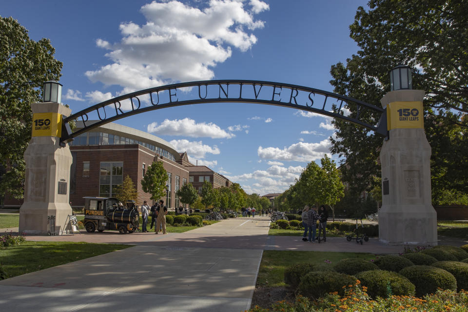 WEST LAFAYETTE, IN - OCTOBER 20: General view of the campus of Purdue Boilermakers on October 20, 2018 in West Lafayette, Indiana. (Photo by Michael Hickey/Getty Images)