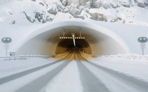 A frozen tunnel close to the Russian border - Credit: istock