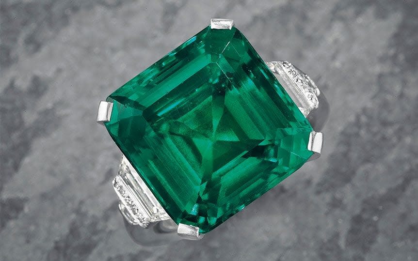 The Rockefeller Emerald sold for $5.5 million at Christie's