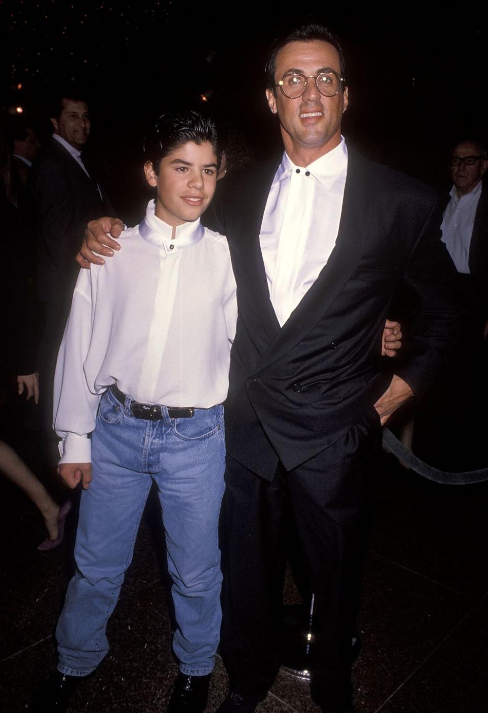 Sylvester Stallone and Sage Stallone