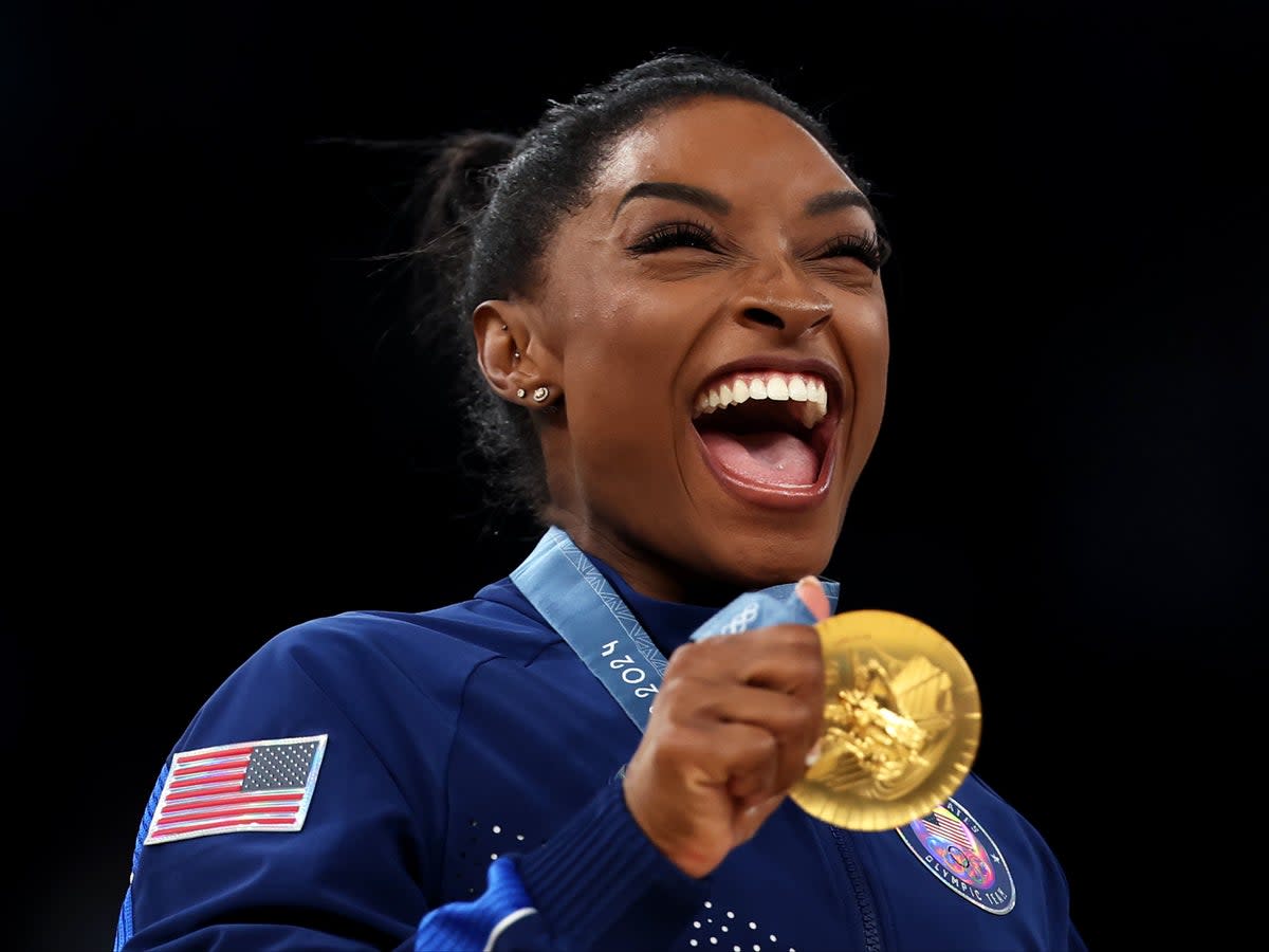 Simone Biles becomes most decorated American gymnast after scoring gold during women’s all-around finals (Getty Images)