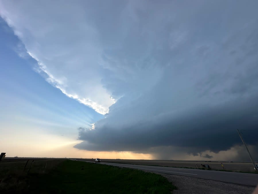 Gove storm cloud on May 1, 2024 (Courtesy: Jennifer Shindley)