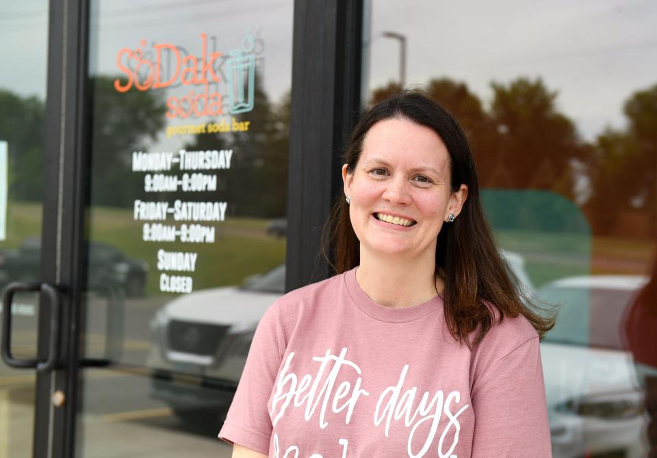 Katy Rees, owner of SoDak Soda, stands for a portrait on Thursday, June 30, 2022, in Sioux Falls.