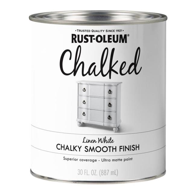 Rust-oleum 12oz Chalked Ultra Matte Spray Paint Linen White : Target