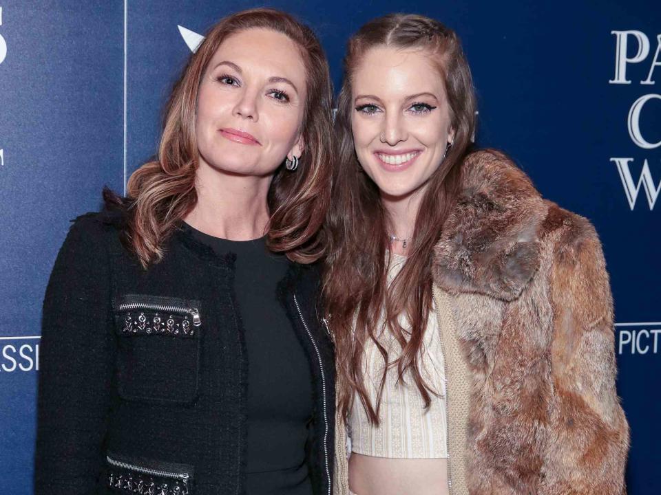 <p>CJ Rivera/FilmMagic</p> Diane Lane and Eleanor Lambert attend The Cinema Society screening of Sony Pictures Classics