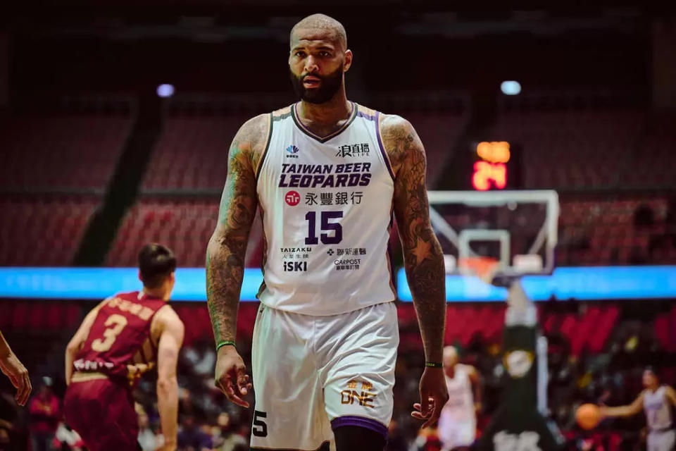 桃園台啤永豐雲豹新洋將卡森斯(DeMarcus Cousins)首秀。官方提供