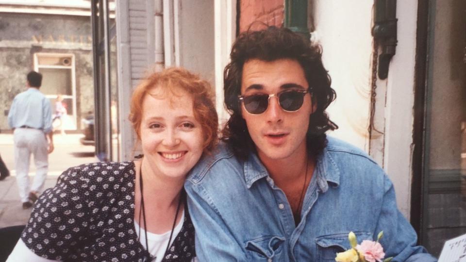 Greg with his beloved sister Clare, who died from cancer in 2016