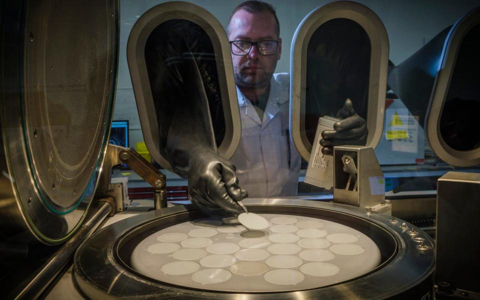 Paragraf graphene-chip manufacturing plant.Paragraf is the first company in the world to mass produce graphene-based electronic devices using standard semiconductor processes.See Gareth Corfield for story - business. - Jason Bye