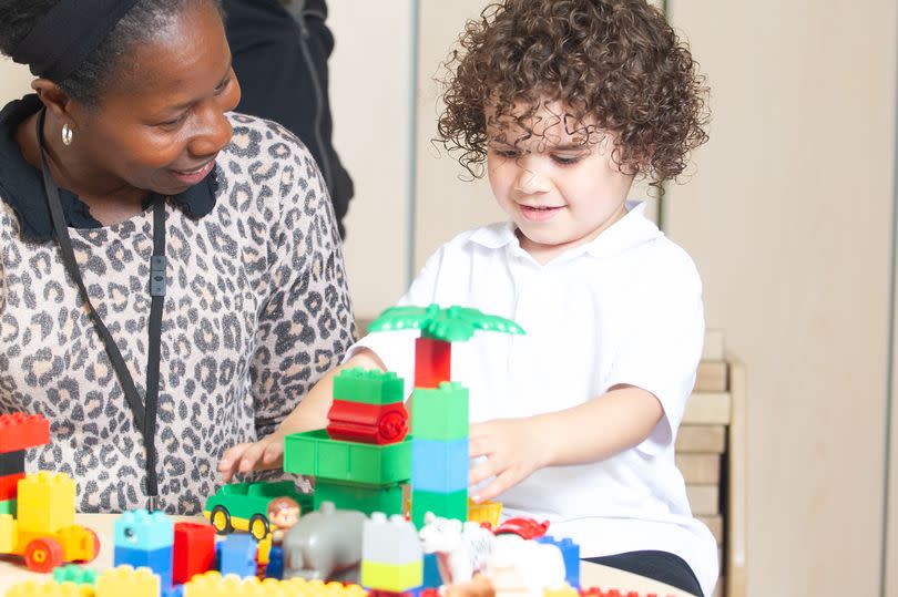 A child in Crosfield Nursery