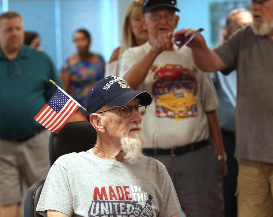 John Barnes joins other veterans and the general public, Thursday April 25, 2024 during open house at the new Veterans Affairs Daytona Beach Multi-Specialty Clinic