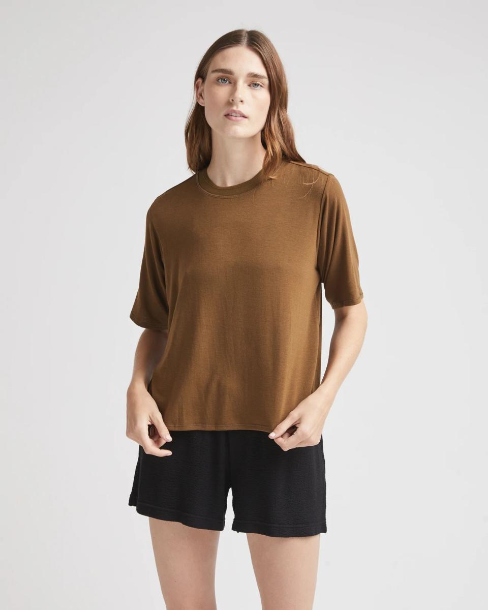 Richer Poorer Recycled Jersey Elbow Sleeve Tee