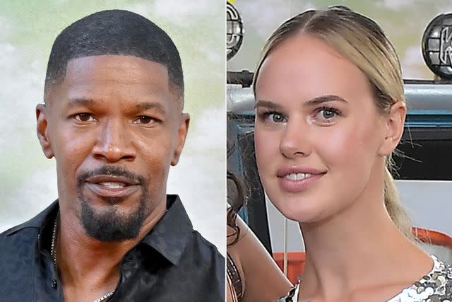 <p> Axelle/Bauer-Griffin/FilmMagic, Charley Gallay/Getty</p> Jamie Foxx and Alyce Huckstepp at the Los Angeles premiere of <em>Day Shift</em> on Aug. 10, 2022