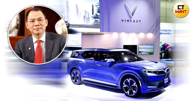 越南首富潘日旺創立電動車品牌VinFast，主要是想讓越南也有世界認可的品牌。（圖／翻攝自VinData網站、VinFast臉書）