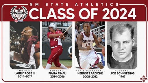 Laroche was inducted into the the school's hall of fame in February along with three other athletes. 