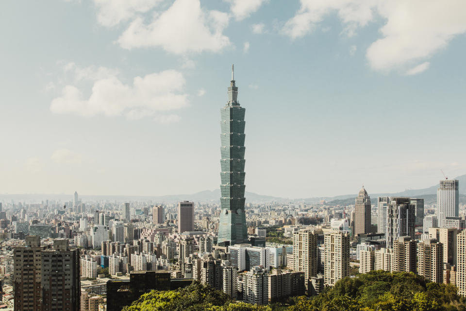 Overview of Taipei 101 from Elephant Mountain