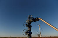 A wastewater injection well is seen at a facility operated by On Point Energy in Big Spring, Texas U.S. February 12, 2019. Picture taken February 12, 2019. REUTERS/Nick Oxford